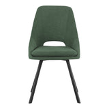 Scaun Initiate, verde-negru, 48x57x85 cm
