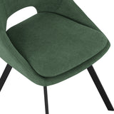 Scaun Initiate, verde-negru, 48x57x85 cm