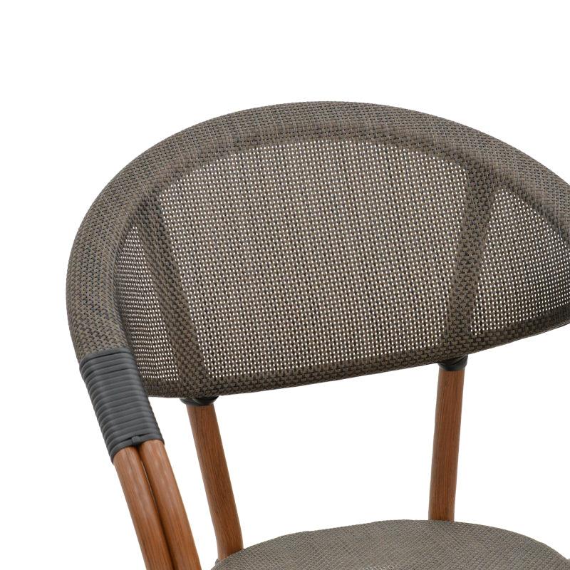 Scaun de gradina Isaia Gri - Negru 57x57x83 cm - Maro