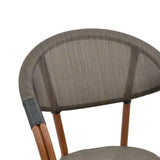 Scaun de gradina Isaia Gri - Negru 57x57x83 cm - Maro