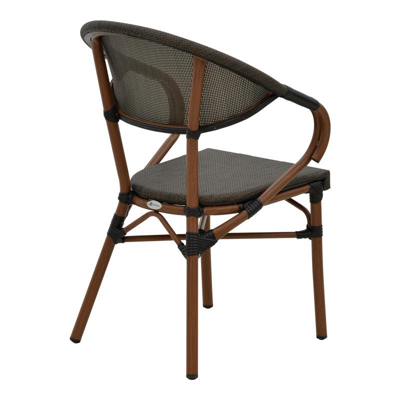 Scaun de gradina Isaia Gri - Negru 57x57x83 cm - Maro