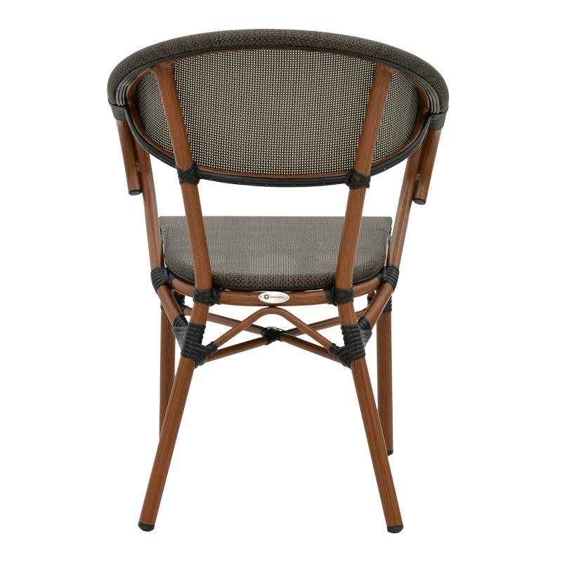 Scaun de gradina Isaia Gri - Negru 57x57x83 cm - Maro