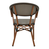 Scaun de gradina Isaia Gri - Negru 57x57x83 cm - Maro