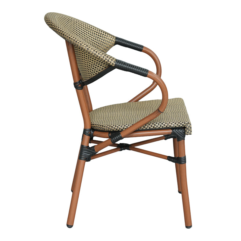 Scaun Isaia, Stofa, Nuc, 57x57x83 cm, detaliu produs