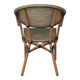 Scaun Isaia, Stofa, Nuc, 57x57x83 cm