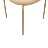 Scaun James, Negru - Natural, 50x46x79 cm - Natural