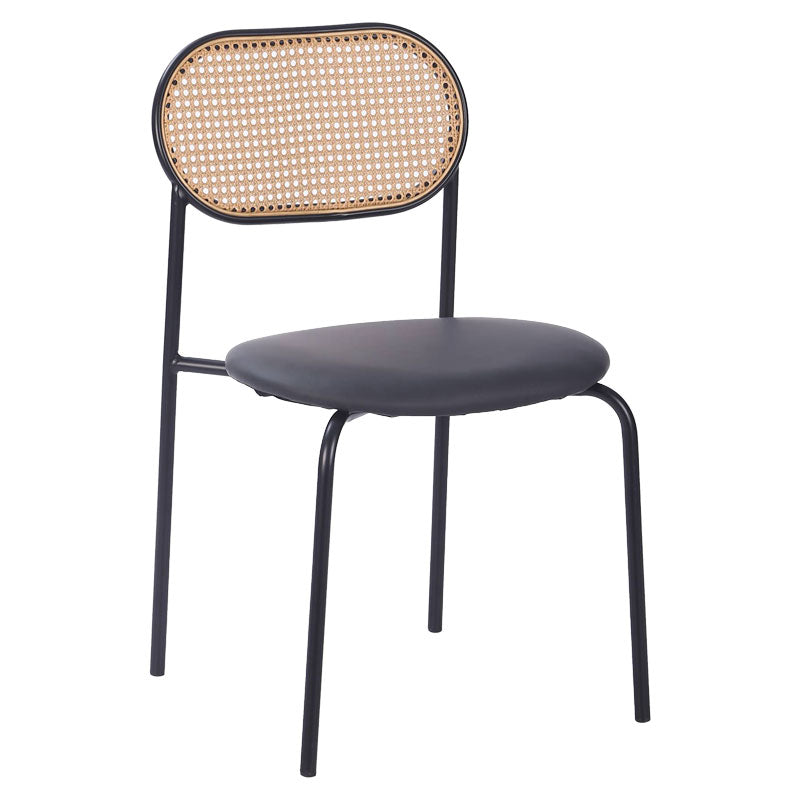 Scaun James, Negru - Natural, 50x46x79 cm - Scaun James, Negru - Natural, 50x46x79 cm