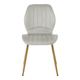 Scaun Jelour, picioare natur, catifea, Diverse culori, 55x55x85 cm - Gri | SKU: 327-000084 | Scaun Jelour, picioare natur, catifea, 55x55x85 cm, varianta Gri, produs pentru amenajarea locuinței, disponibil online în România la CasaMob