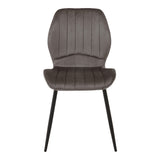 Scaun Jelour, picioare negre, catifea, Diverse culori, 55x55x85 cm - Gri închis | SKU: 327-000082 | Scaun Jelour, picioare negre, catifea, 55x55x85 cm, varianta Gri închis, produs pentru amenajarea locuinței, disponibil online în România la CasaMob
