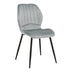 Gri deschis | SKU: 327-000086 | Scaun Jelour, picioare negre, catifea, 55x55x85 cm, varianta Gri deschis, produs pentru amenajarea locuinței, disponibil online în România la CasaMob