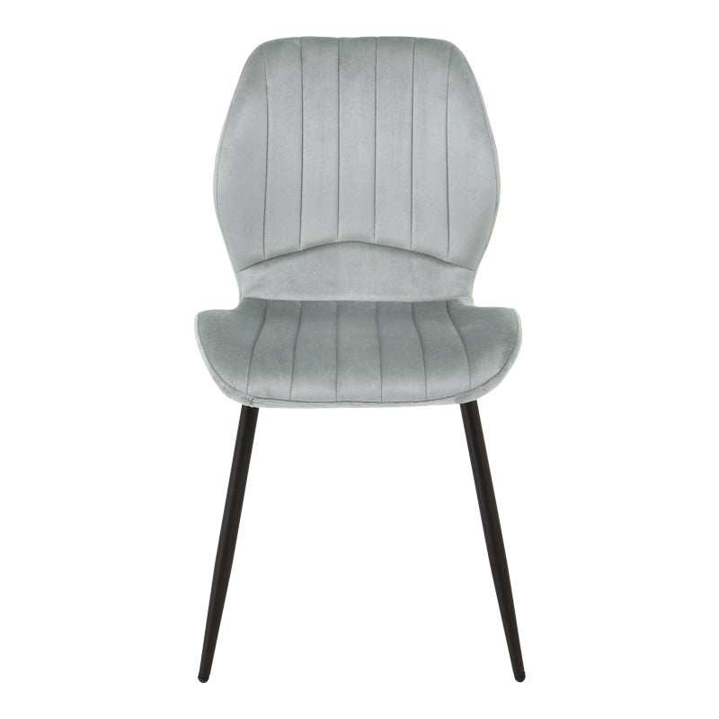 Scaun Jelour, picioare negre, catifea, Diverse culori, 55x55x85 cm - Gri deschis | SKU: 327-000086 | Scaun Jelour, picioare negre, catifea, 55x55x85 cm, varianta Gri deschis, produs pentru amenajarea locuinței, disponibil online în România la CasaMob
