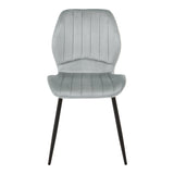 Scaun Jelour, picioare negre, catifea, Diverse culori, 55x55x85 cm - Gri deschis | SKU: 327-000086 | Scaun Jelour, picioare negre, catifea, 55x55x85 cm, varianta Gri deschis, produs pentru amenajarea locuinței, disponibil online în România la CasaMob