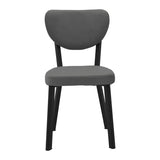 Scaun Joley Gri inchis catifea-negru metal, 45x39x86 cm