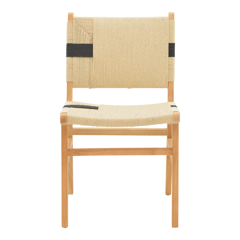 Scaun Julien din si sfoara 61x54x85 cm, Multicolor - Natural, 49x59 cm - Multicolor
