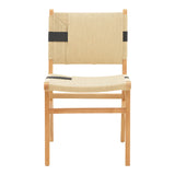 Scaun Julien din si sfoara 61x54x85 cm, Multicolor - Natural, 49x59 cm - Multicolor