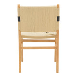 Scaun Julien din si sfoara 61x54x85 cm, Multicolor - Natural, 49x59 cm - Multicolor