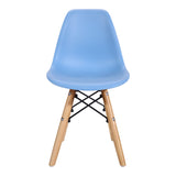 Scaun Julita pentru copii albastru si lemn de fag, Natural, 35x31x58 cm - Albastru