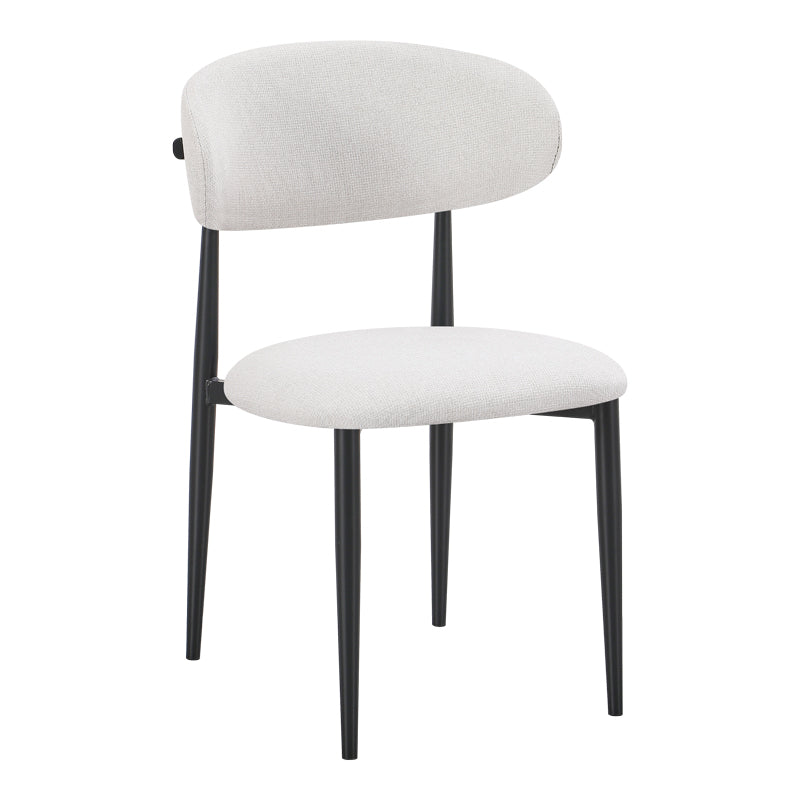 Scaun Kaourt, picioare negre, Diverse culori, 49x55x80 cm - Crem | SKU: 428-000006 | Scaun Kaourt, picioare negre, 49x55x80 cm, varianta Crem, produs pentru amenajarea locuinței, disponibil online în România la CasaMob