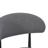 Scaun Kaourt, picioare negre, Diverse culori, 49x55x80 cm - Antracit | SKU: 428-000007 | Scaun Kaourt, picioare negre, 49x55x80 cm, varianta Antracit, produs pentru amenajarea locuinței, disponibil online în România la CasaMob
