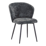 Scaun Karg, Țesătură, gri negru, 57x62x80 cm - Scaun Karg, Țesătură, gri negru, 57x62x80 cm