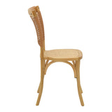Scaun Karley lemn de fag Natural-scaun din ratan, Natural, 48x52x89 cm