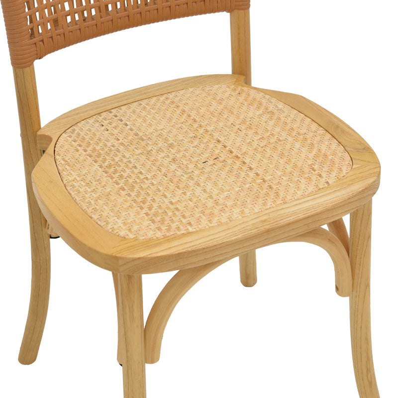 Scaun Karley lemn de fag Natural-scaun din ratan, Natural, 48x52x89 cm