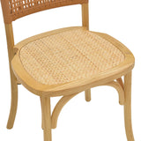 Scaun Karley lemn de fag Natural-scaun din ratan, Natural, 48x52x89 cm