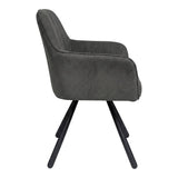Scaun Kinuz, Stofa, 55x60x86 cm - Antracit