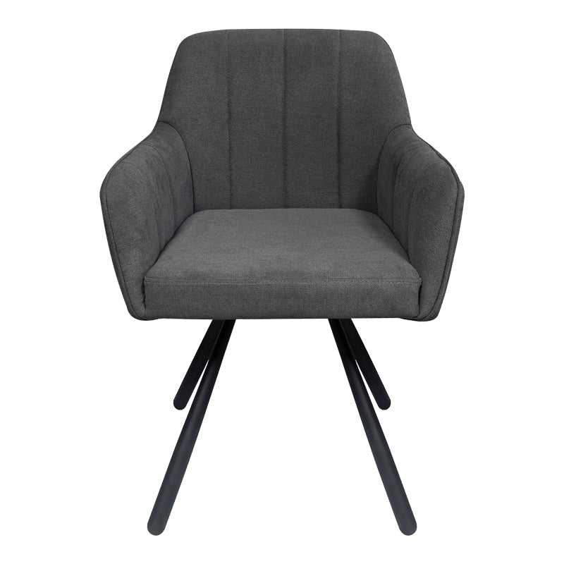 Scaun Kinuz, Stofa, 55x60x86 cm - Antracit