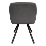 Scaun Kinuz, Stofa, 55x60x86 cm - Antracit