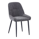 Scaun Larissia, Stofa, 53x59x89 cm - Antracit