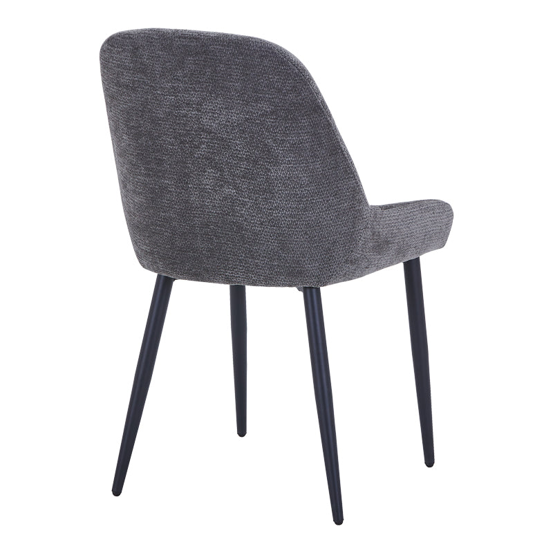 Scaun Larissia, Stofa, 53x59x89 cm - Antracit