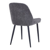 Scaun Larissia, Stofa, 53x59x89 cm - Antracit