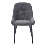 Scaun Larissia, Stofa, 53x59x89 cm - Antracit