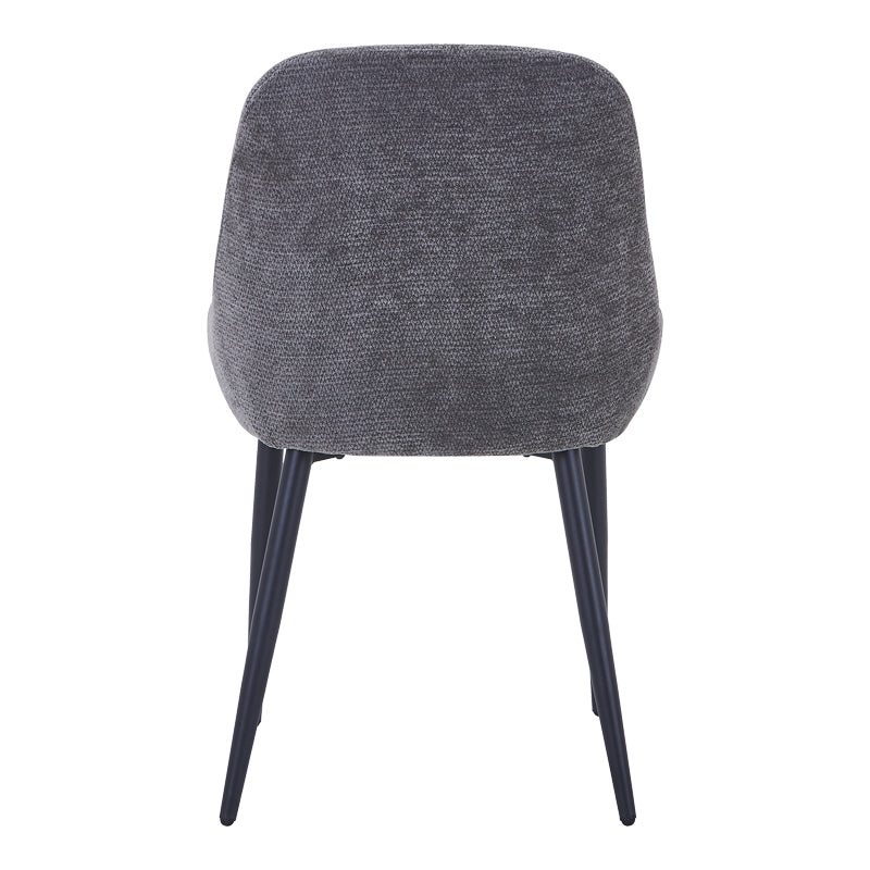 Scaun Larissia, Stofa, 53x59x89 cm - Antracit