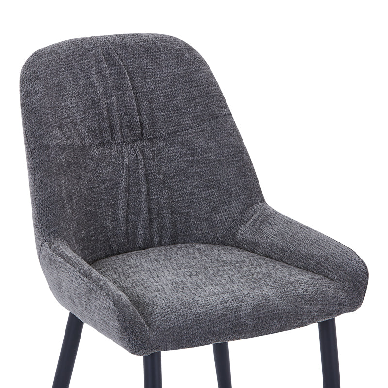 Scaun Larissia, Stofa, 53x59x89 cm - Antracit