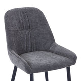 Scaun Larissia, Stofa, 53x59x89 cm - Antracit