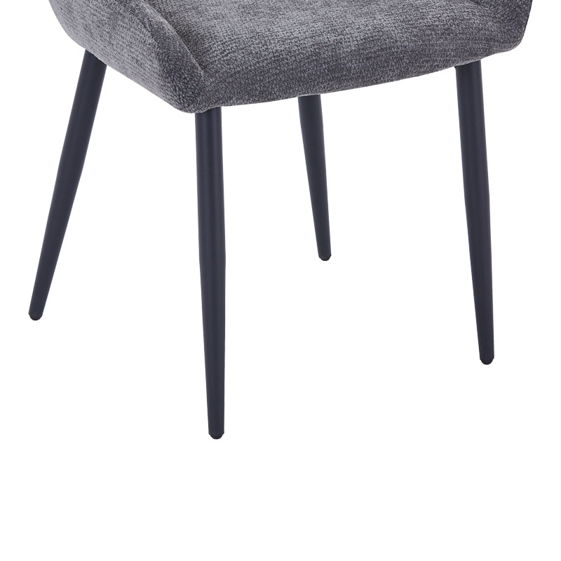 Scaun Larissia, Stofa, 53x59x89 cm - Antracit