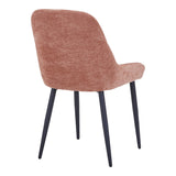 Scaun Larissia, Stofa, 53x59x89 cm - Roz