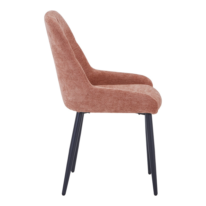 Scaun Larissia, Stofa, 53x59x89 cm - Roz