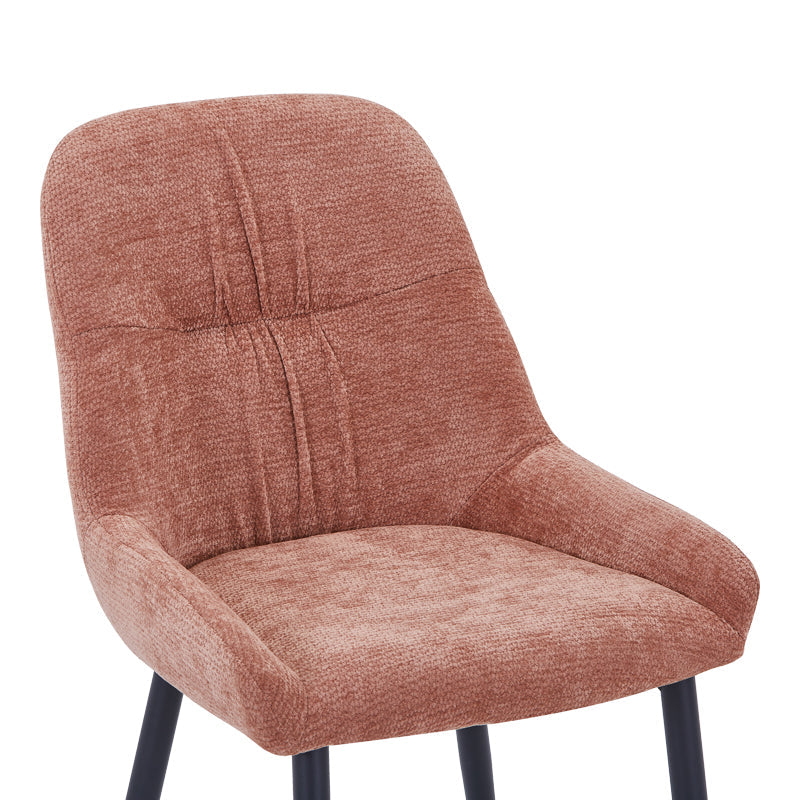 Scaun Larissia, Stofa, 53x59x89 cm - Roz