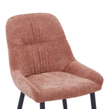 Scaun Larissia, Stofa, 53x59x89 cm - Roz