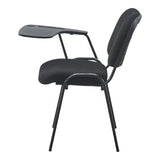 Scaun Lector, Stofa, Negru, 54x54x78 cm