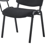 Scaun Lector, Stofa, Negru, 54x54x78 cm
