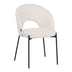 Scaun Masebo de la, Alb - Negru, 68x66x82 cm - 029-000299