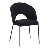 Scaun Masebo de la, Alb - Negru, 68x66x82 cm - Scaun Masebo de la, Alb - Negru, 68x66x82 cm