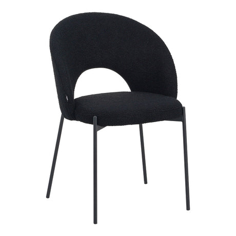Scaun Masebo de la, Alb - Negru, 68x66x82 cm