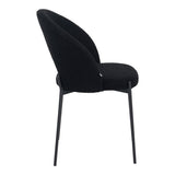 Scaun Masebo de la, Alb - Negru, 68x66x82 cm - Negru
