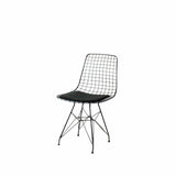 Scaun metal Frame, Negru, 53x80x51 cm