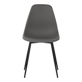 Scaun modern Ballen, antracit, 41x53x84 cm